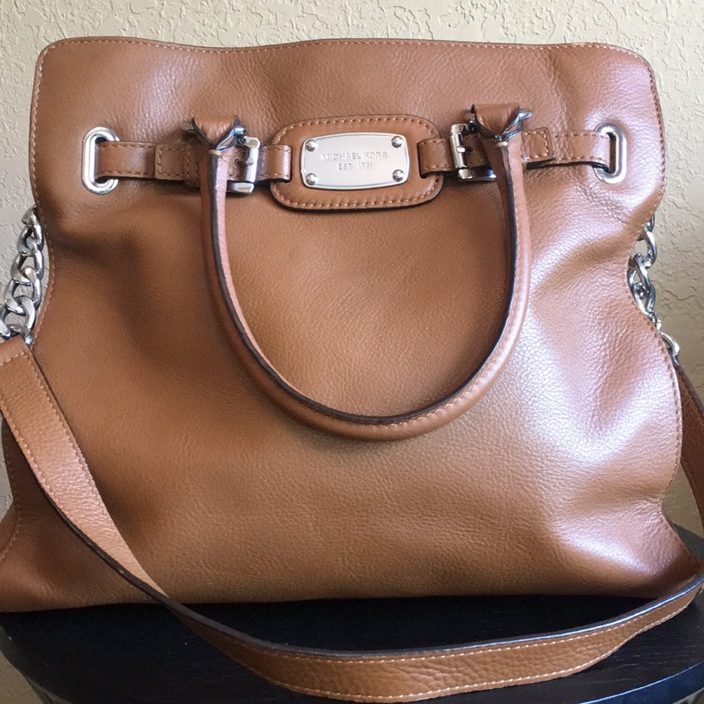 Michael Kors Large Leather Hamilton Bag